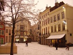 snow in Gent